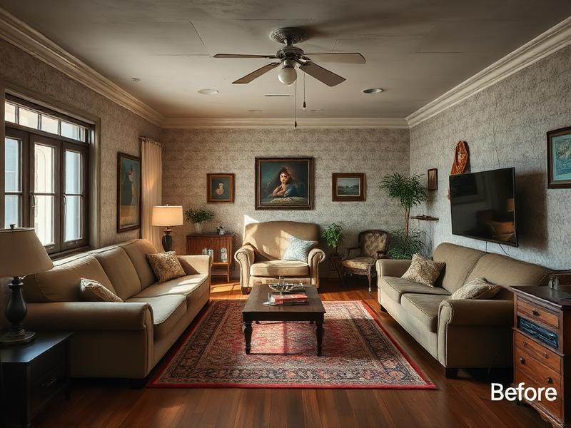 Before Living Room Transformation